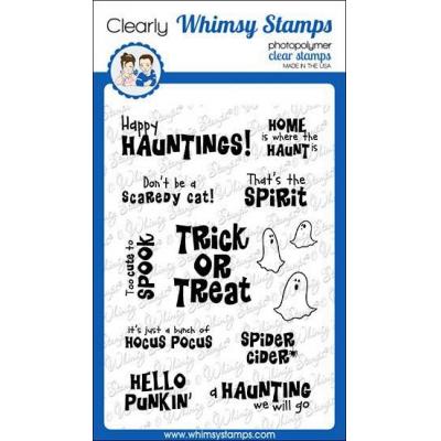 Whimsy Stamps Deb Davis Clear Stamps - Spirited Sentiments